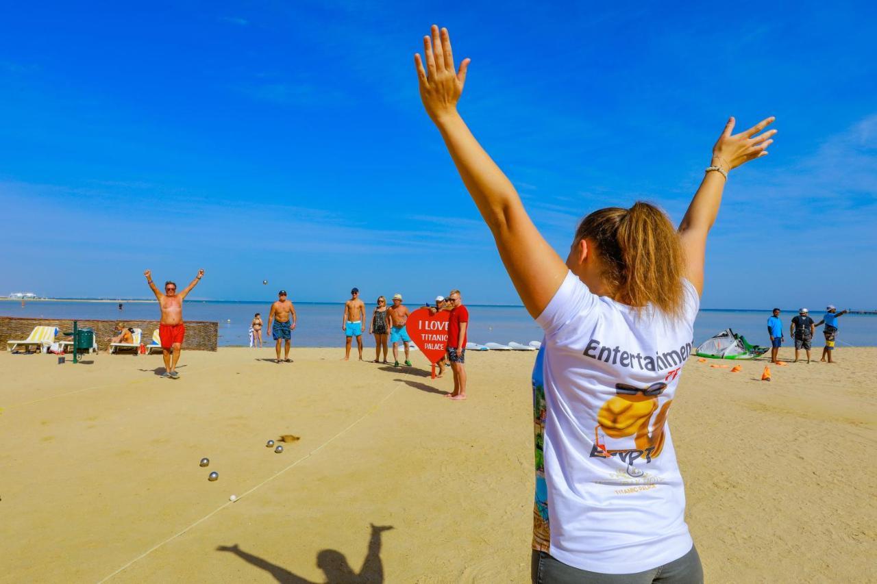 Titanic Palace Families And Couples Only Hurghada Exterior photo Beach volleyball tournament